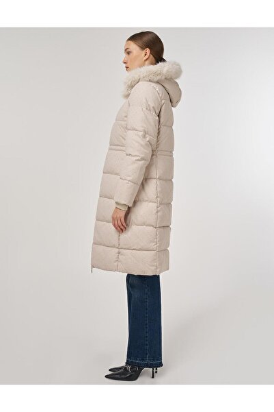 Kayra Hotfix με τύπωμα Παλτό Anorak Μπεζ