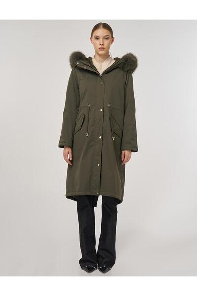 Kayra Cep Detaylı Anorak Mont Haki