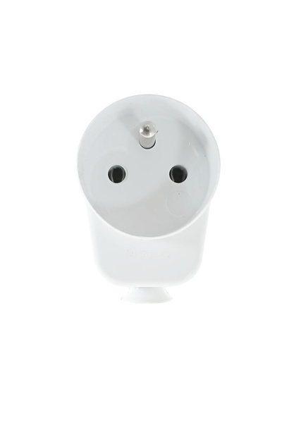 OEM Angled plug with socket, WT-16G 40306, white