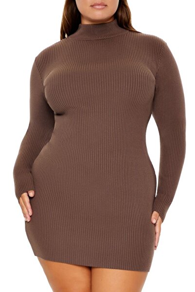 Forever 21 Plus Size Mini Kazak Elbise
