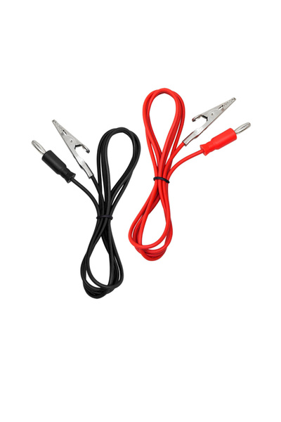 XTREME Set de 2 cabluri electrice, cu mufe banană și cleme crocodil, 15A, 07467, lungime 100cm