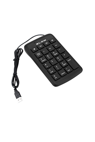 Blow USB numeric keypad, KP-23 10727, 23 keys, cable length 1.5m, black