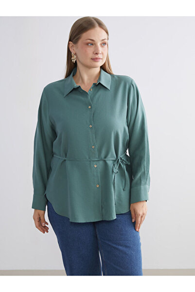 LC Waikiki Shining Store'dan Işıltılı Seçimler | Kuşaklı Armürlü Kadın Gömlek