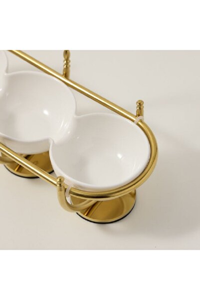 Dallaty white porcelain nut bowl with stand