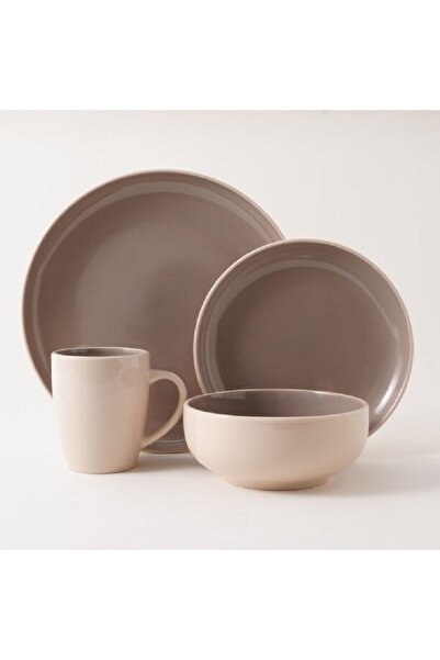 LA MESA 16pcs stoneware dinner set, beige