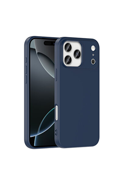 Cep Plus iPhone 17 Pro Max Case Zore Mara Launch Cover - Navy Blue