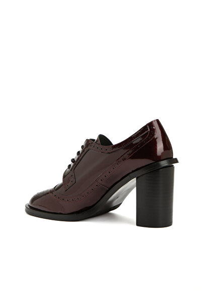 George Hogg Bordo Zımbalı Kadın Deri Ayakkabı