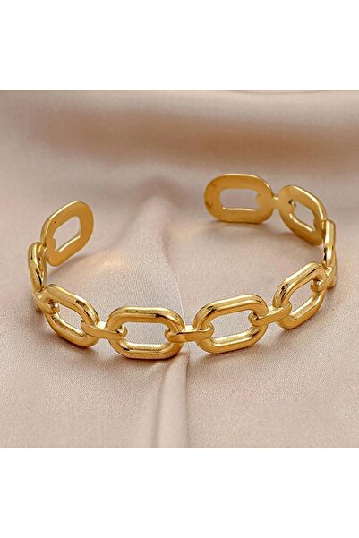 Pursehuit Brățară aurie, din oțel inoxidabil, în formă de zale interconectate...