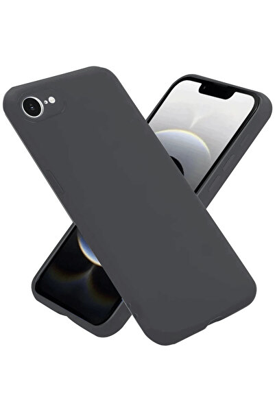 NewFace حافظة MSA لهاتف iPhone 16E من السيليكون الأول - رمادي