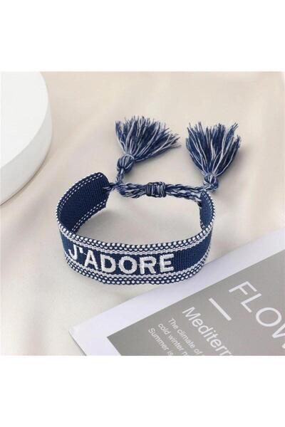 Pursehuit Brățară bleumarin, cu ciucuri, Mariona C1