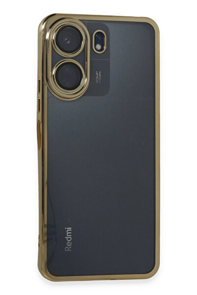 NewFace Sptrns Xiaomi Redmi 13C Case Silicone with Lens (02012) - Gold