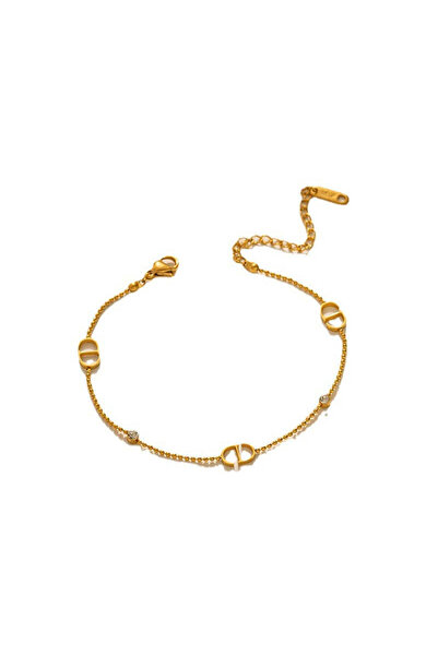 Pursehuit Βραχιόλι σε χρυσό χρώμα, κατασκευασμένο από ανοξείδωτο ατσάλι, λεπτ...