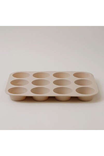 Alberto قالب كيك سيليكون، 12 كوب، 32.5*24.8*3 سم، كريمي