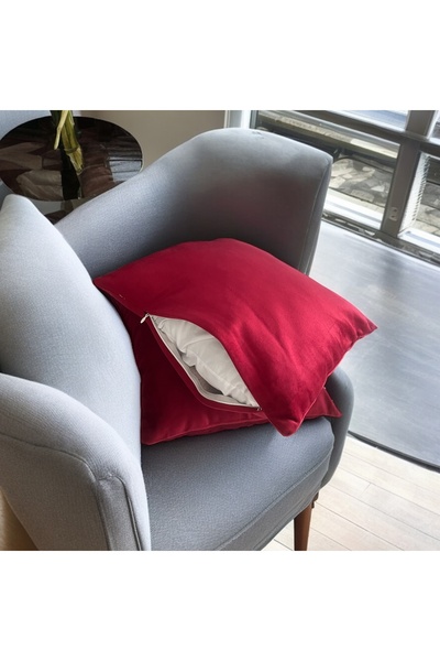 PATRU ANOTIMPURI Set of 2 pillowcases 40 x 40 cm, velvet material