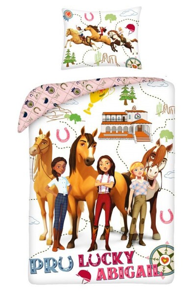 Spirit : Wild West Stallion Lucky bedding 140×200cm, 70×90 cm