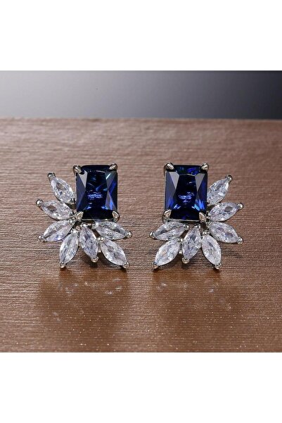 Pursehuit Cercei de culoare argintie cu pietre de zirconiu, Sindy C12