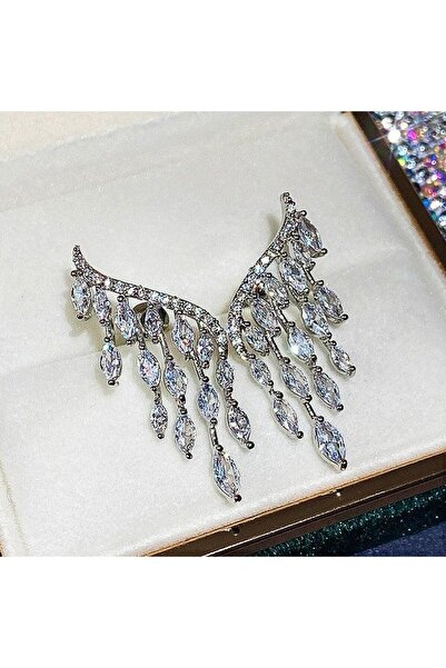 Pursehuit Cercei de culoare argintie cu pietre de zirconiu, Owen C7