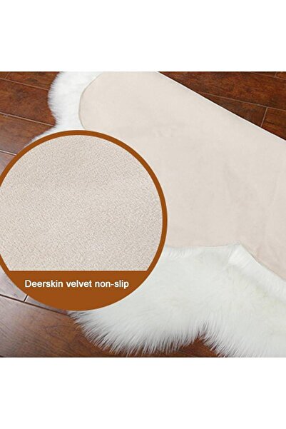 Generica Soft Round Shaggy Rug - Large 150 x 150 cm - Luxurious Silky White
