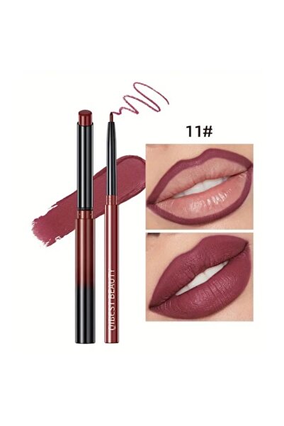 QIBEST Set Lip kit format din creion de buze si ruj solid, ultrarezistent, culori pigmentate, culoarea 011