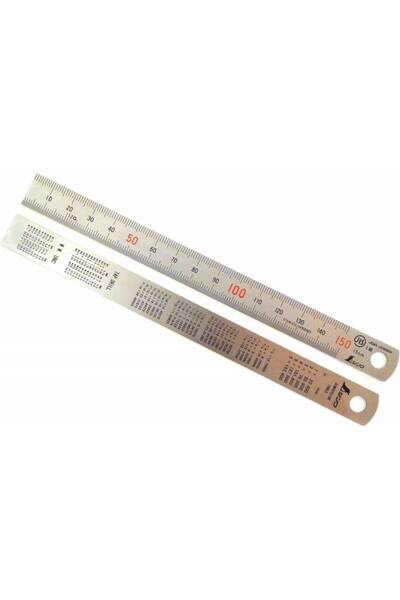 SHİNWA Stainless Steel Ruler 15 Cm, 6 Inches. Precision Ruler Made in Japan