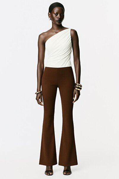 HAKKE Baskılı Şardonlu Full Likralı İspanyol TAYT