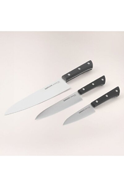 Samura مجموعة من 3 سكاكين من الفولاذ المقاوم للصدأ، باللون الأسود