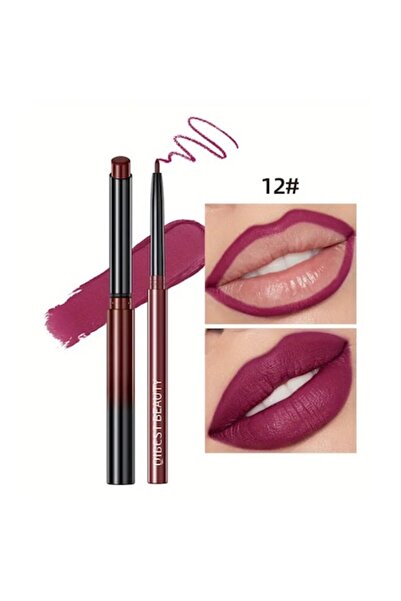 QIBEST Σετ Lip kit με μολύβι χειλιών και κραγιόν σε στερεή μορφή, απόχρωση 12