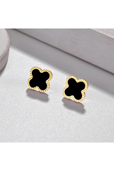 Pursehuit Χρυσά σκουλαρίκια, κατασκευασμένα από ανοξείδωτο ατσάλι, σε σχήμα μ...