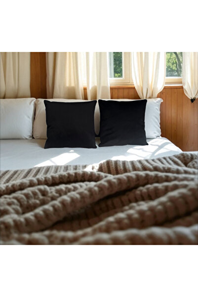 PATRU ANOTIMPURI Set of 2 pillowcases 40 x 40 cm, velvet material