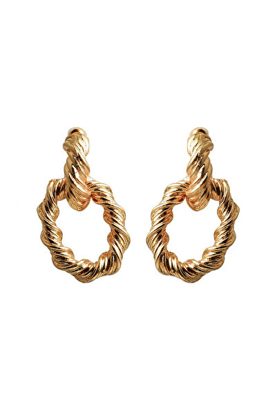 Pursehuit Cercei aurii, ovali, spiralați, Zenia C3