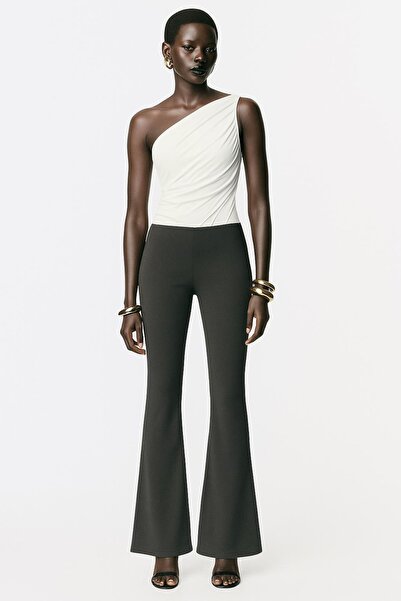 HAKKE Baskılı Şardonlu Full Likralı İspanyol TAYT