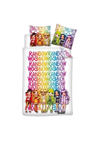 Rainbow High Magic set de lenjerie de pat 140×200cm, 65×65 cm