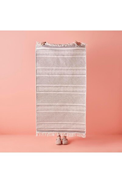 Bella Maison Covor Owen 80x300 bumbac/poliester gri/alb