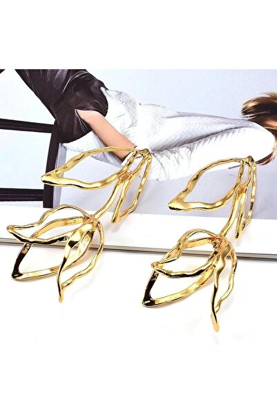 Pursehuit Golden earrings, tulip shape, Trud C2