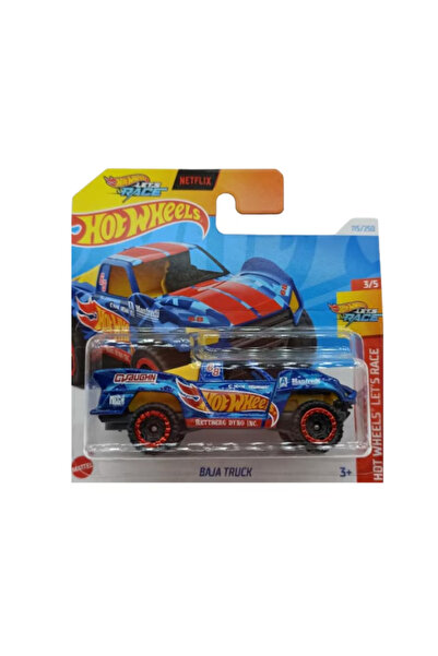 HOT WHEELS Masinuta metalica Hot Wheels, Baja Truck, Albastru, Seria Let's Ra...