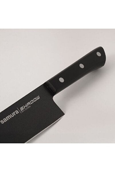 Samura shadow 2pcs stainless steel kitchen knives set with black nonstick coating