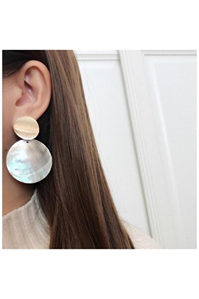 Pursehuit Gold coloured earrings, with clips, with hoops, Dines C1