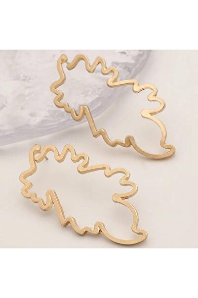 Pursehuit Gold-colored earrings, abstract shape, Lovin C8