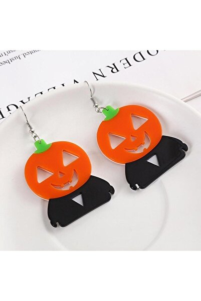 Pursehuit Cercei portocalii, formă de dovleac de Halloween, Athanasia C7