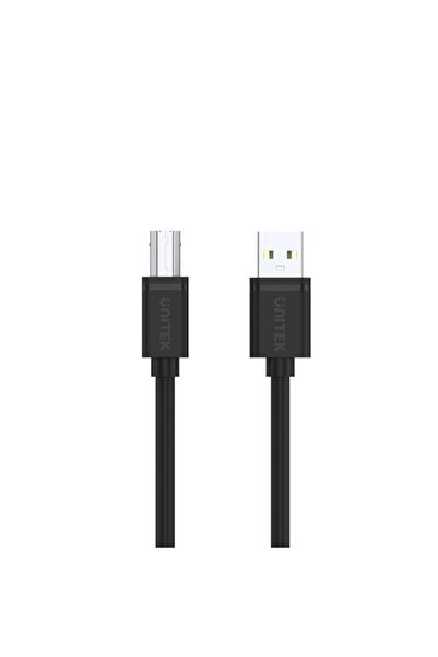Unitek كابل USB 2.0 إلى USB-B، سرعة نقل بيانات تصل إلى 480 ميجابت في الثانية، نحاسي مكشوف، 3 أمتار، أسود | Y-C420GBK