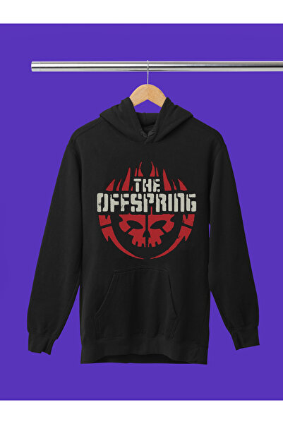 MAGORS سترة روك قطنية مطبوعة بأكمام طويلة وقلنسوة بثلاثة خيوط