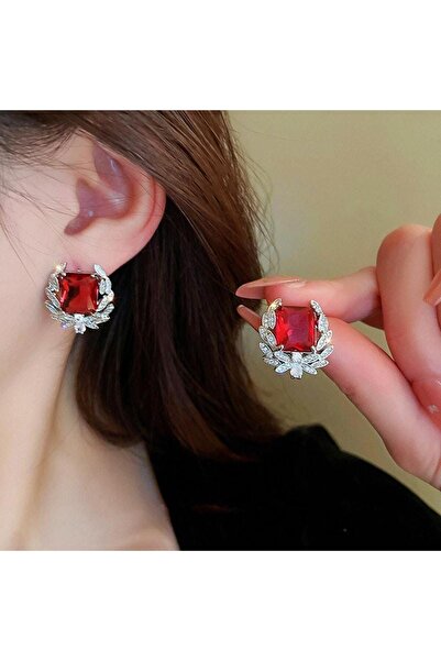 Pursehuit Cercei de culoare argintie cu pietre de zirconiu, Gyrit C12