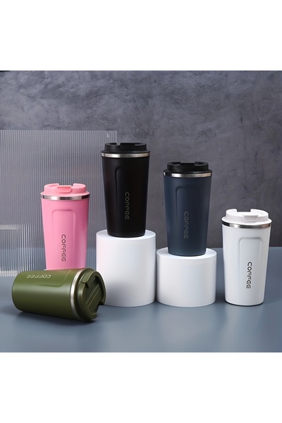 Wolawood Coffee Thermos Mug 1Pcs Double Walled Insulated Stainless Steel Flask Mug Custom Luxury Water Bottle 500 ml