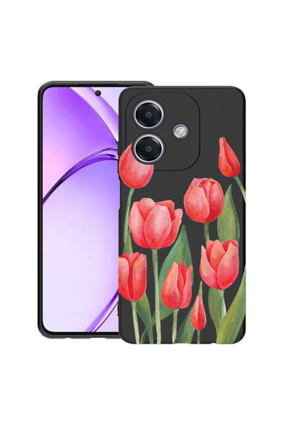 bestcase Carcasă subțire din silicon pentru OPPO A60 5G / A40 / A40M, Lalele ...