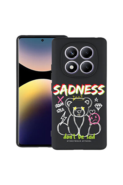 bestcase Carcasă subțire din silicon pentru Xiaomi Redmi Note 14 Pro 4G, Ursu...