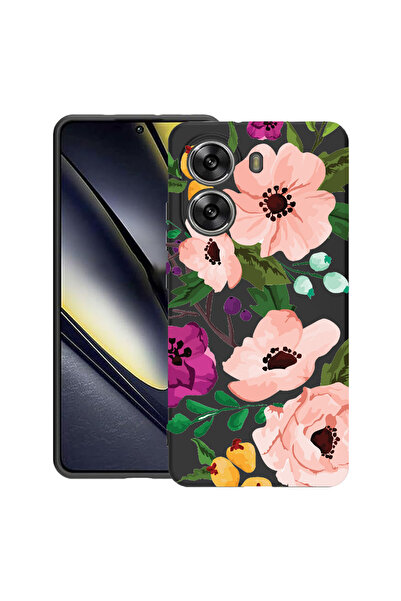 bestcase Carcasă subțire din silicon pentru Poco X7 Pro 5G, flori pastelate, ...