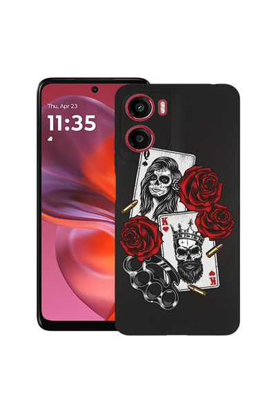 bestcase Λεπτή θήκη σιλικόνης για Motorola Moto G05, Night Life, 1926336 B 1628