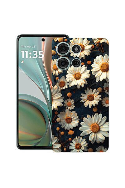 bestcase Carcasă subțire din silicon pentru Motorola Moto G15, model 3D Daisy...