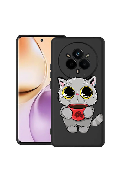 bestcase Carcasă subțire din silicon pentru Realme 14 Pro Plus 5G, Sweet Cat,...