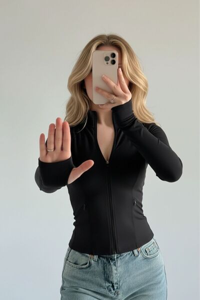 Toum Μπλούζα με φερμουάρ Y2K Rover Basic Slim Fit